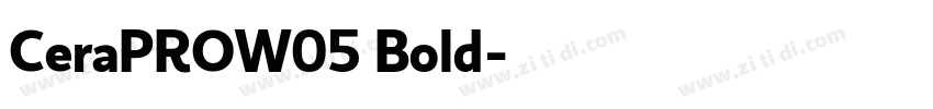 CeraPROW05 Bold字体转换